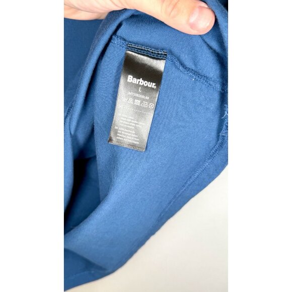 BARBOUR T-Shirt Fish Fly Tee / Estate Blue / Men’s Size Large - Picture 5 of 8